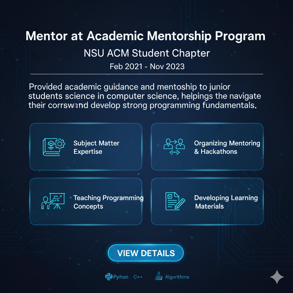 Mentor at Academic Mentorship Program